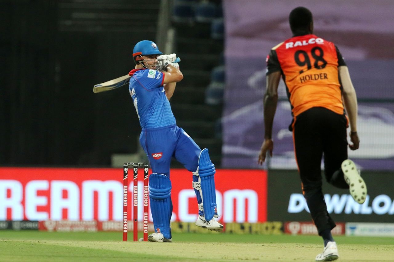 Marcus Stoinis pulls Jason Holder, Delhi Capitals vs Sunrisers Hyderabad, IPL 2020, 2nd Eliminator, Abu Dhabi, November 8, 2020