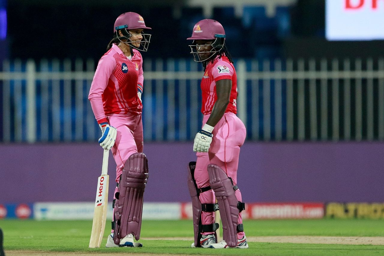 Smriti Mandhana and Deandra Dottin added 71 for the first wicket, Trailblazers vs Supernovas, Women's T20 Challenge 2020, Sharjah, November 9, 2020 