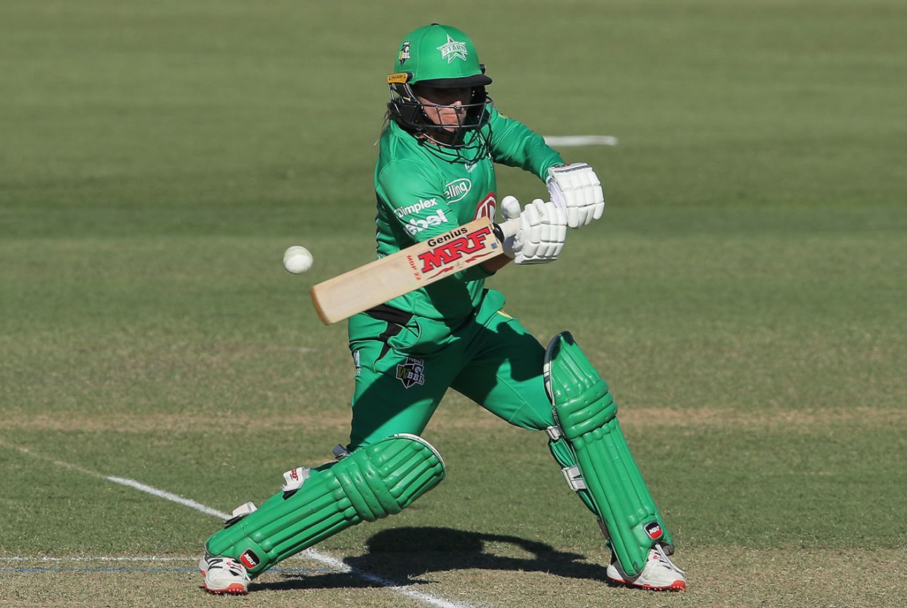 Mignon du Preez struck a half-century in the Stars' chase, Adelaide Strikers v Melbourne Stars, WBBL, Blacktown, November 10, 2020