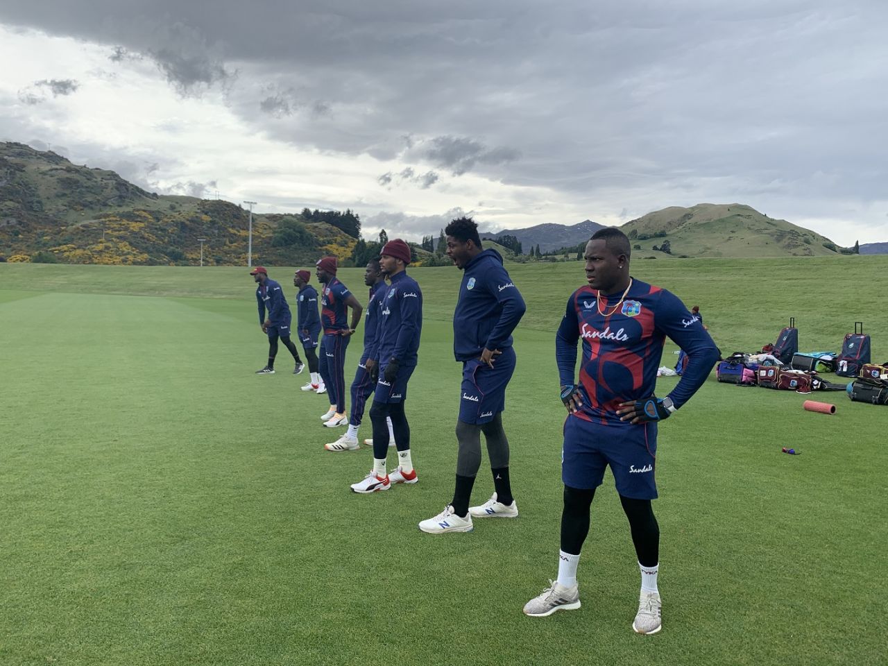 West Indies players prepare for the T20I series against New Zealand