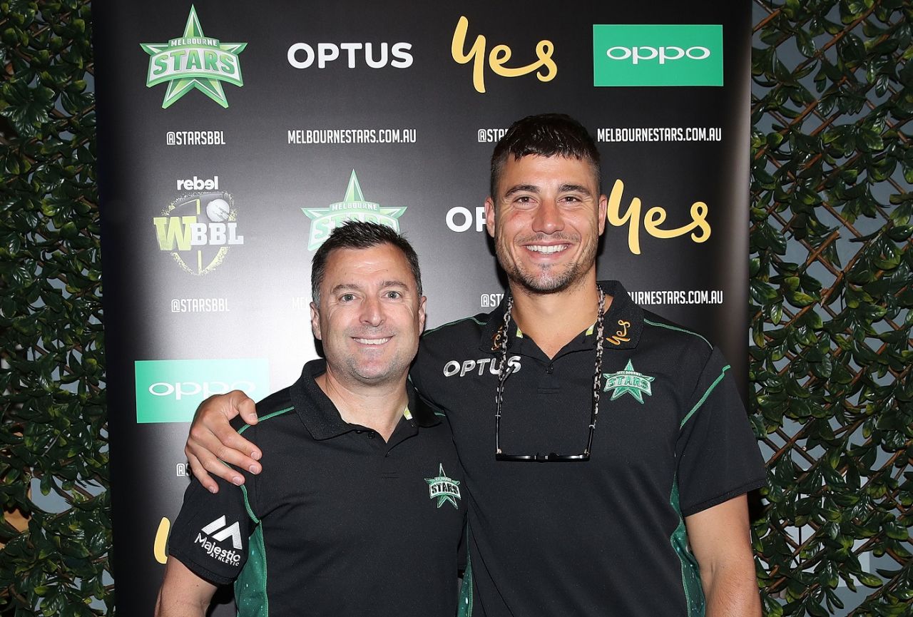 The BBL innovations are the brainchild of Trent Woodhill (left), the Big Bash's player acquisition and cricket consultant, Melbourne, December 12, 2018