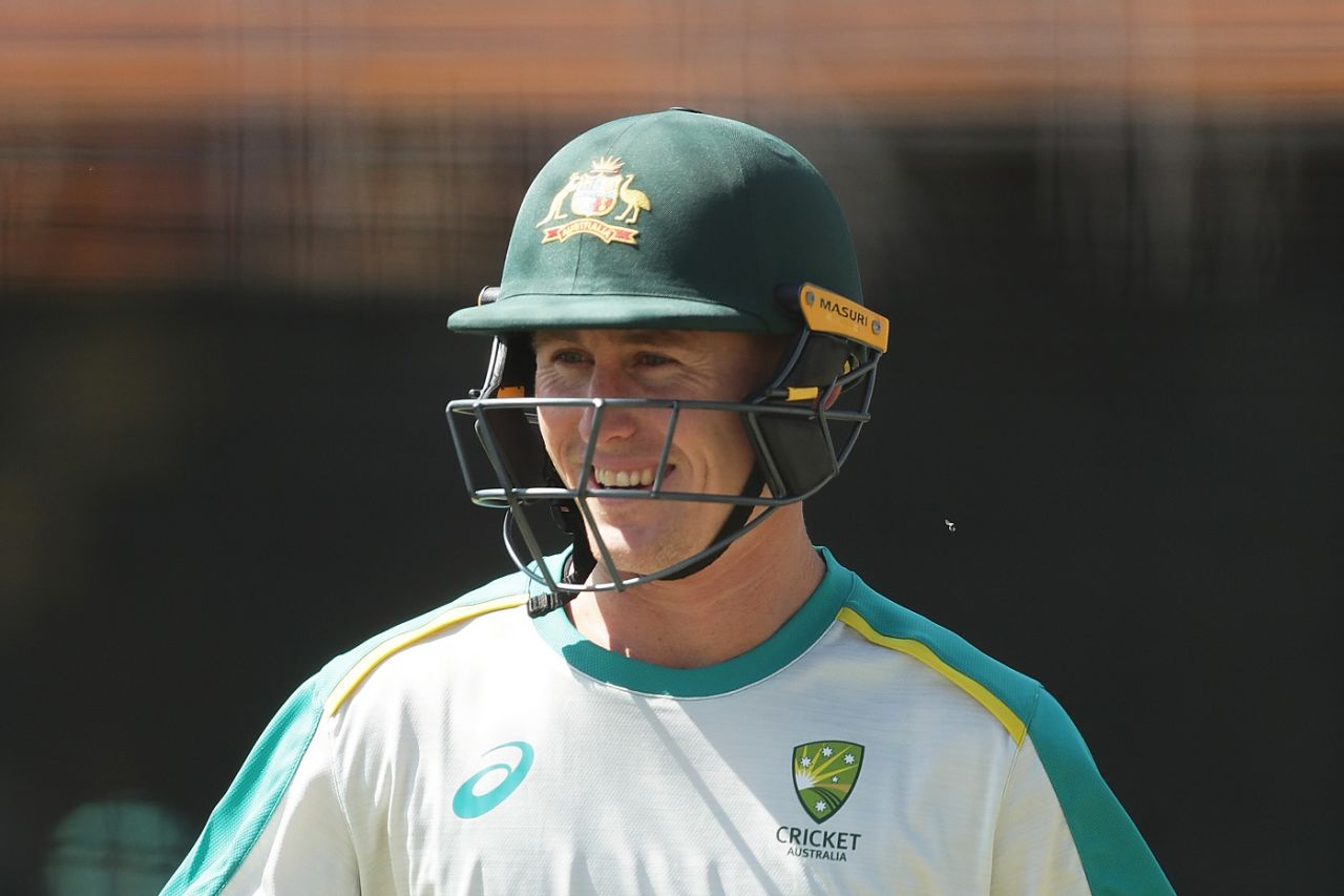 Marnus Labuschagne looks on during practice, Australia vs India, Sydney, November 24, 2020