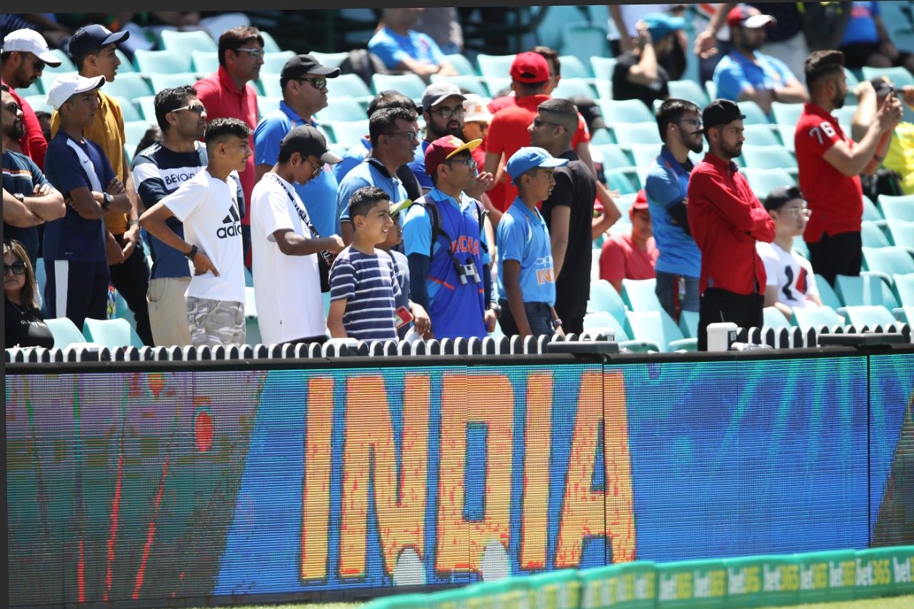 The fans were back in the stands, for the first time in an international match since the Covid-19 pandemic, Sydney, Australia vs India, 1st ODI, November 27, 2020