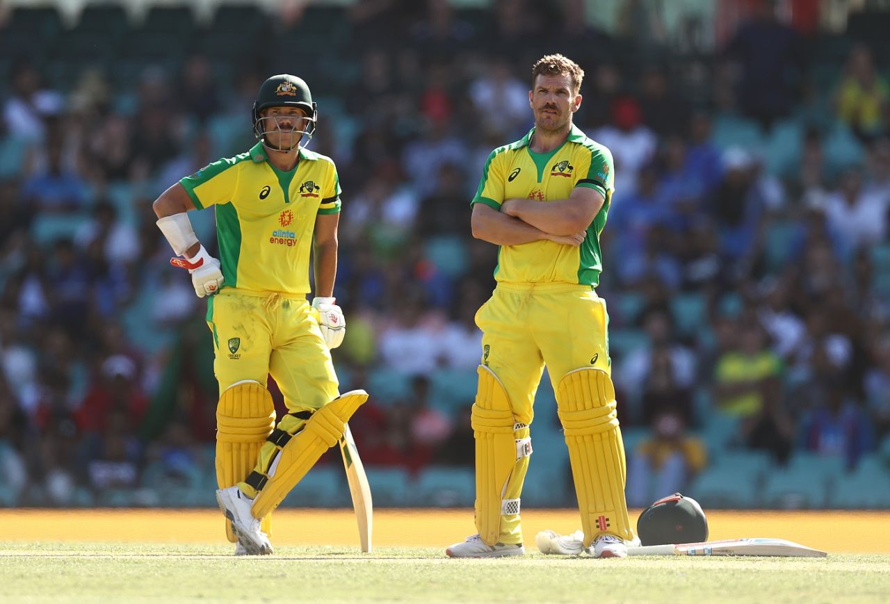 Aaron Finch and David Warner put up a century stand, Sydney, Australia vs India, 1st ODI, November 27, 2020