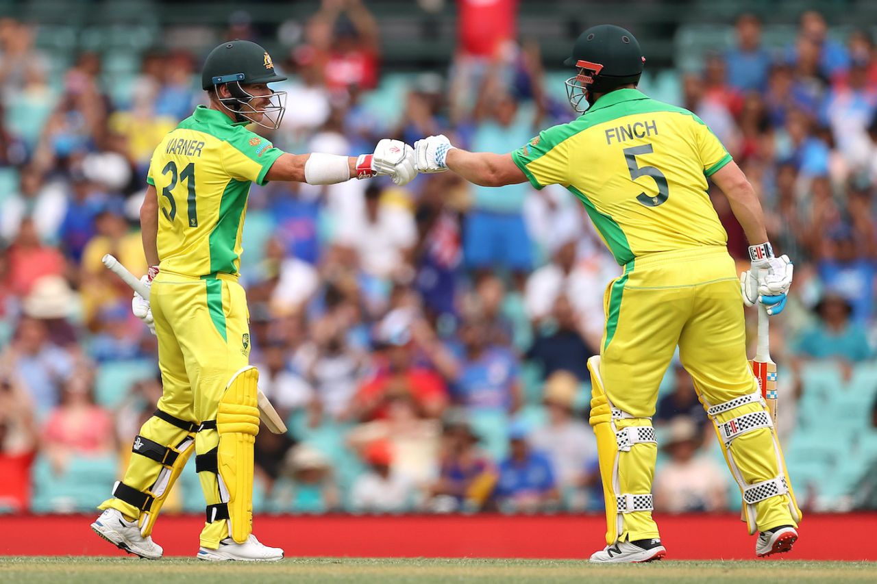 David Warner and Aaron Finch bring up another century stand, Sydney, Australia vs India, 2nd ODI, November 29, 2020