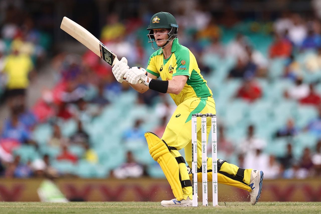 Redefining batting geometry in Steven Smith style, Australia v India, 2nd ODI, Sydney, November 29, 2020