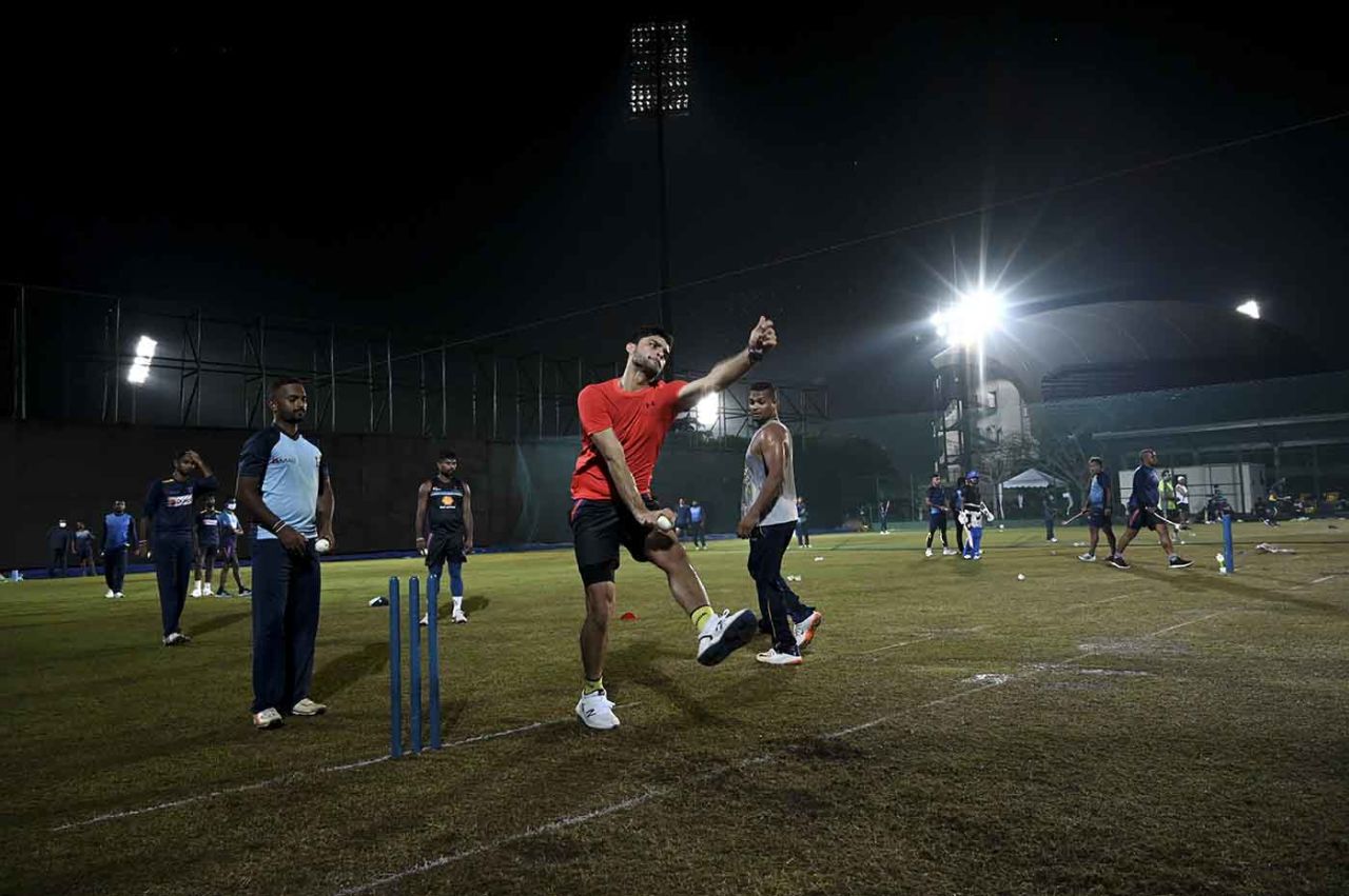 Naveen-ul-Haq in the nets, Lanka Premier League (LPL), November 25, 2020