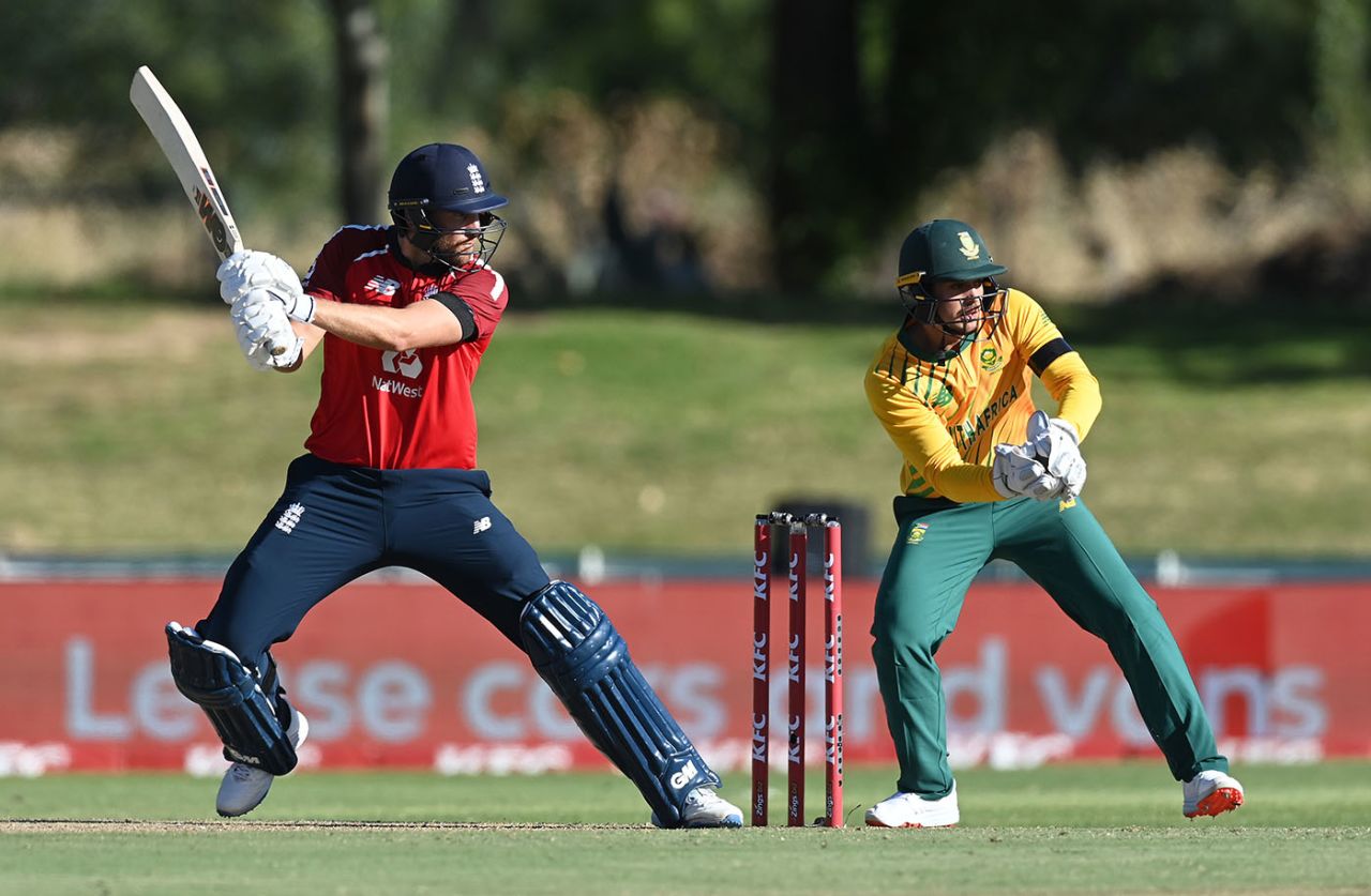 Dawid Malan gets a cut shot away, South Africa vs England, 2nd T20I, Paarl, November 29, 2020