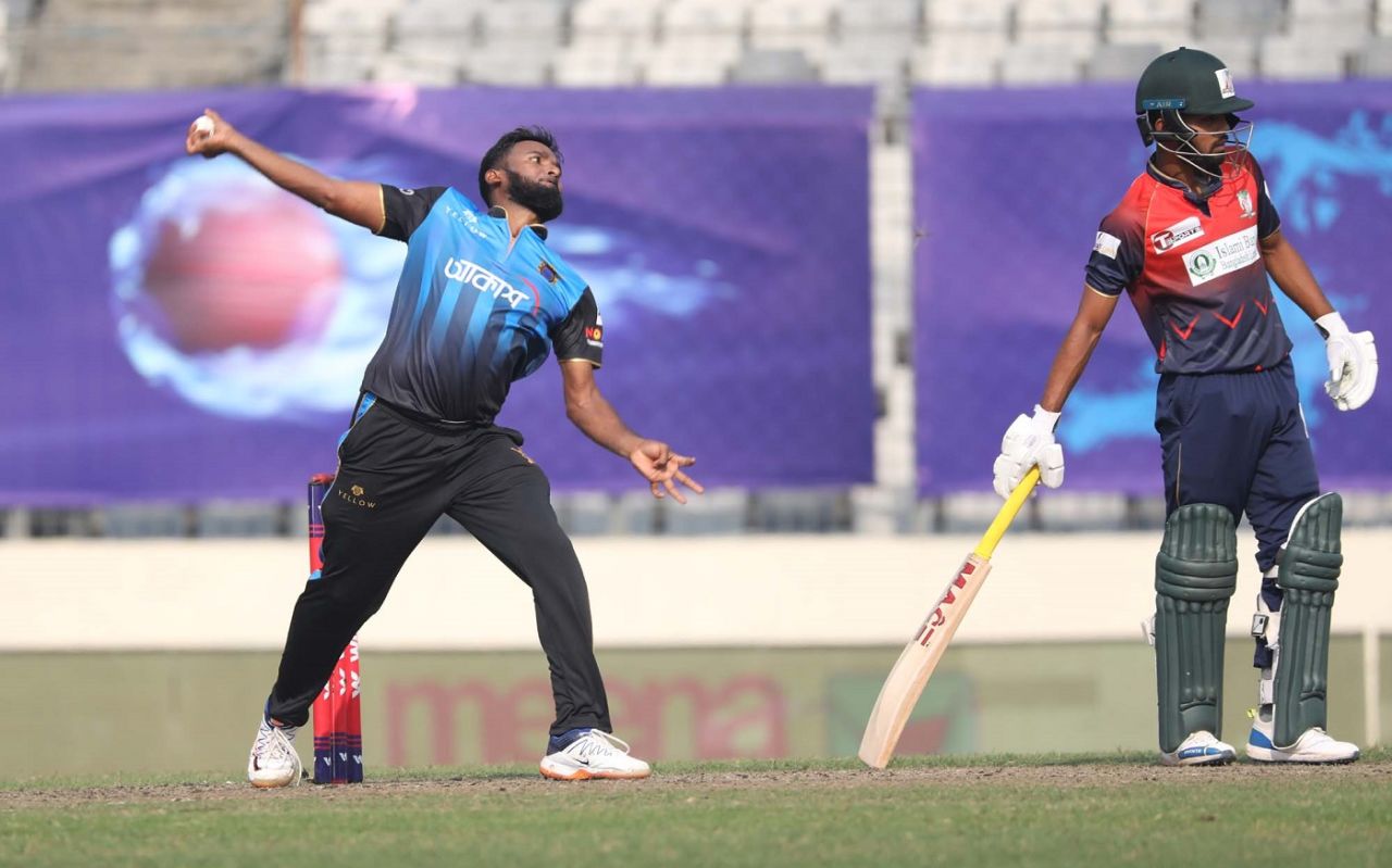 Robiul Islam Robi picked up 4 for 20, Fortune Barishal vs Beximco Dhaka, Bangabandhu T20 Cup, Dhaka, December 2, 2020