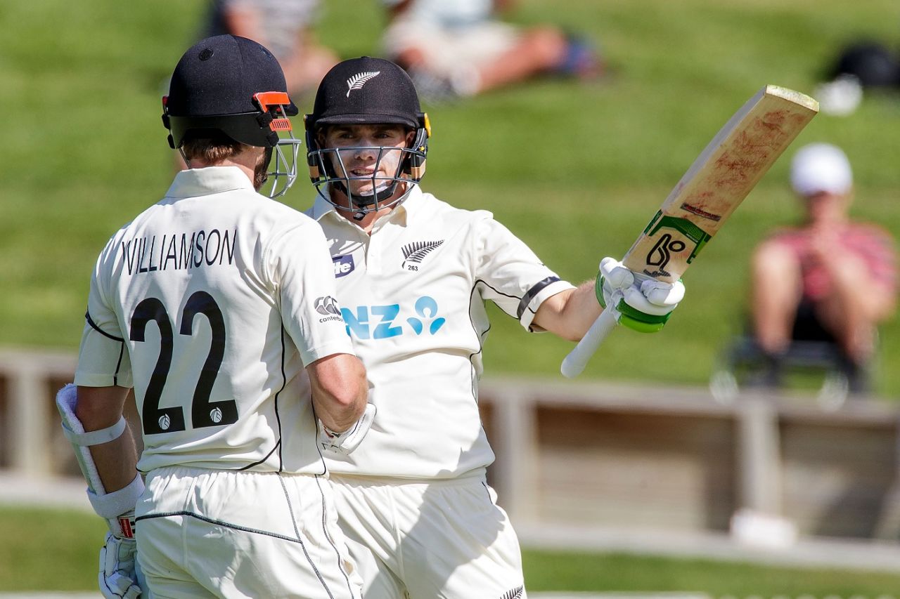 Tom Latham acknowledges his fity, New Zealand vs West Indies, 1st Test, Hamilton, 1st day, December 3, 2020 