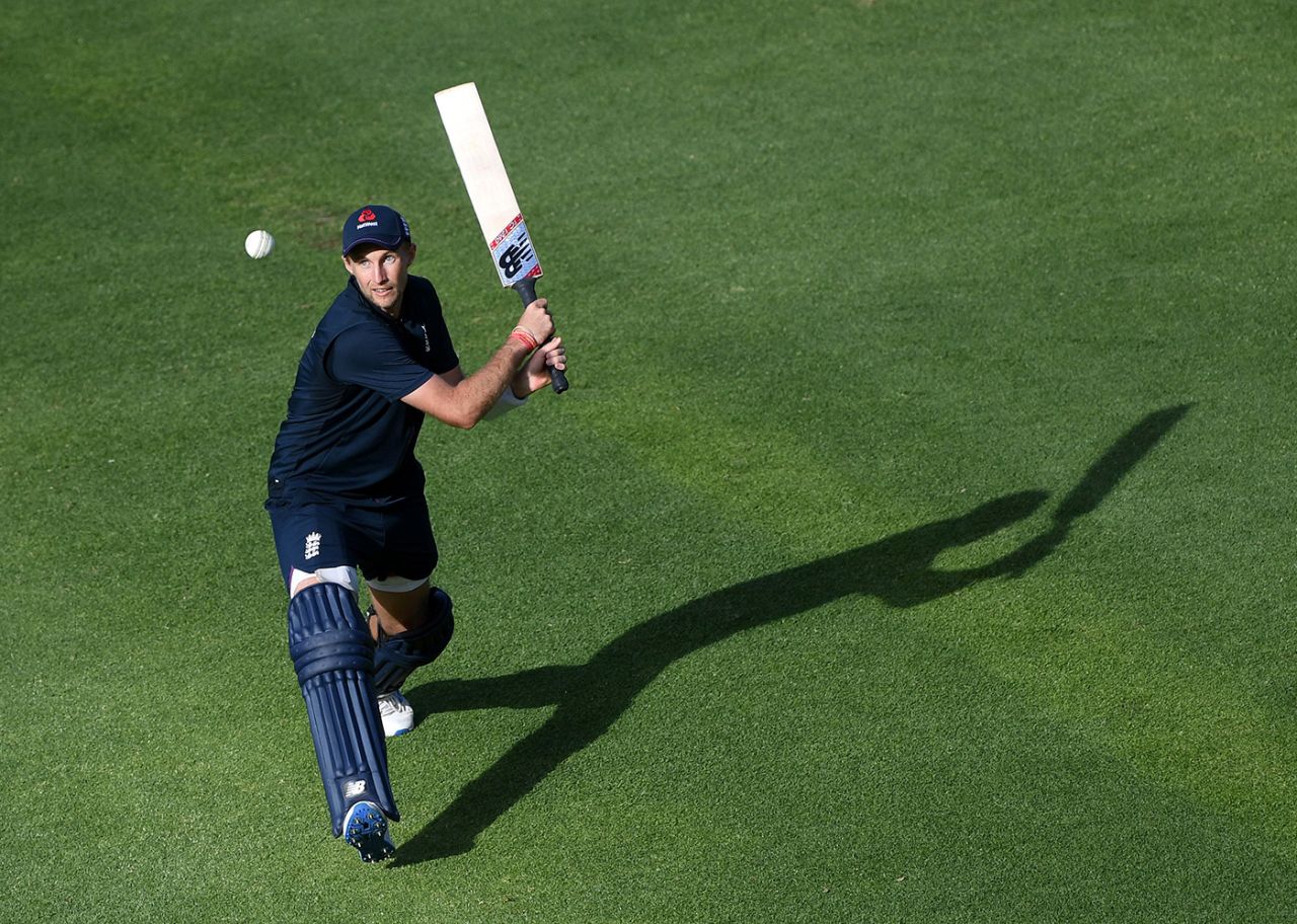Joe Root lines up a reverse-sweep in training, South Africa vs England, Newlands, Cape Town, ODI series, December 3, 2020