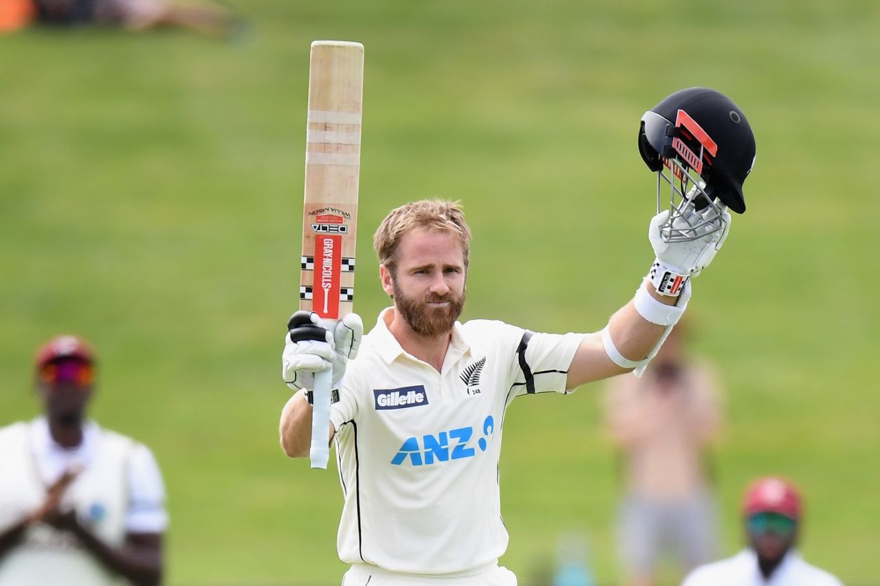 Test century No.22 for Kane Williamson, New Zealand vs West Indies, 1st Test, Hamilton, 2nd day, December 4, 2020