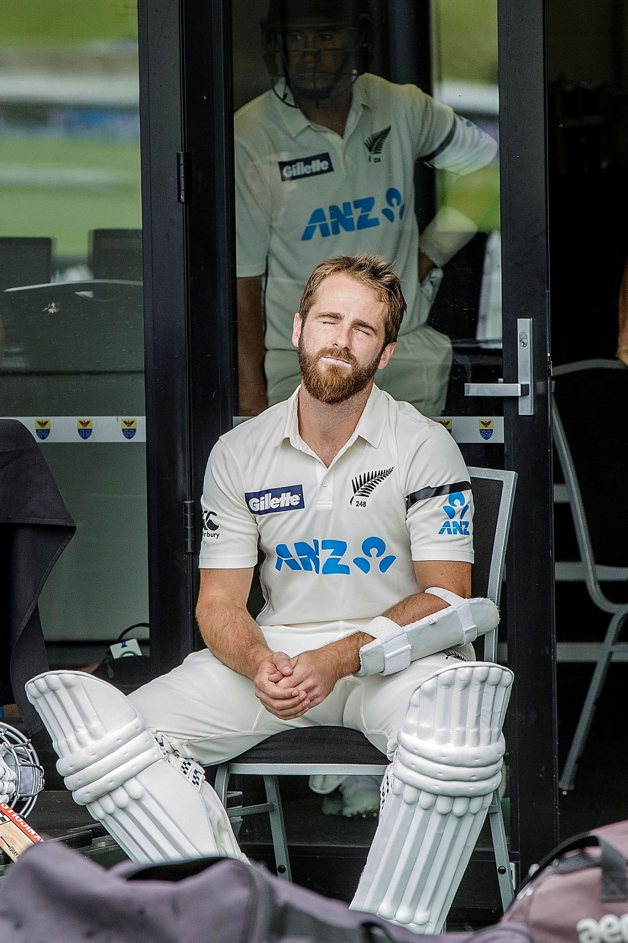 Kane Williamson before the start of the second day's play, New Zealand vs West Indies, 1st Test, Hamilton, 2nd day, December 4, 2020