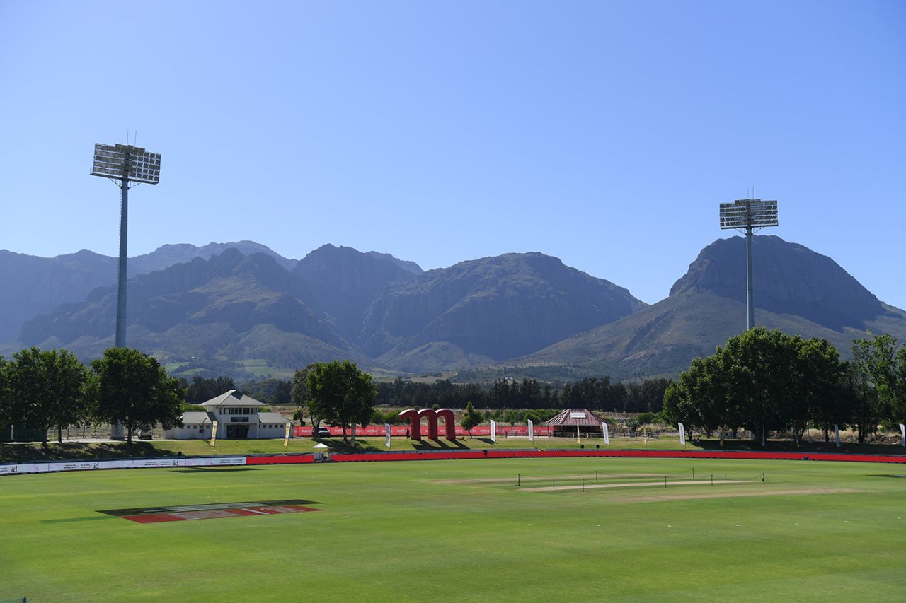 Paarl lies empty ahead of the postponed first ODI, South Africa vs England, Boland Park, December 6, 2020