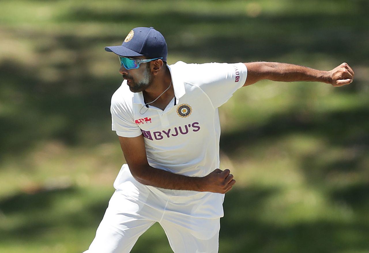 If the cap fits: R Ashwin opted to keep his headware as he settled into a good spell, Australia A v Indians, Tour match, Drummoyne Oval, December 7, 2020