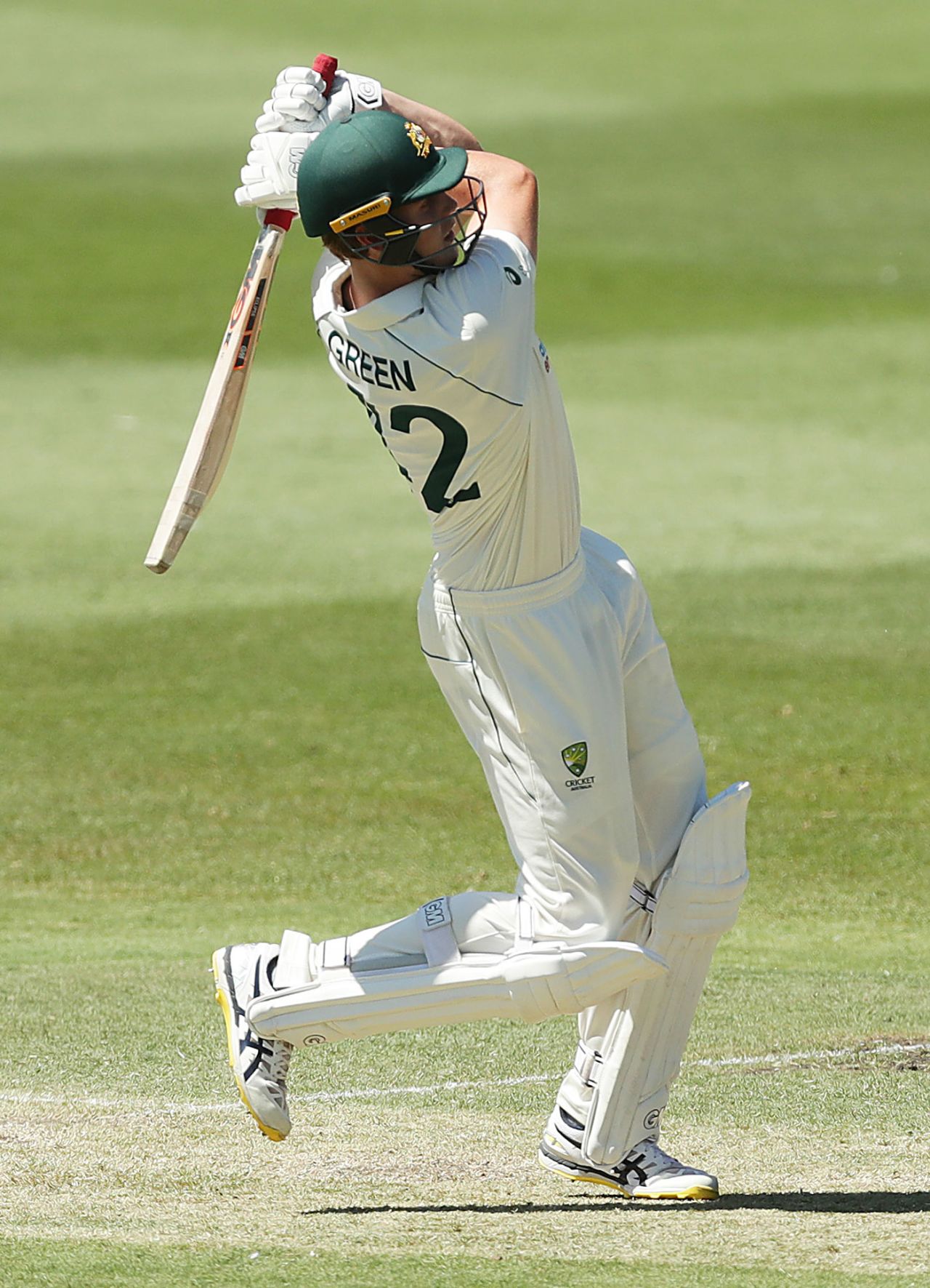 Cameron Green uses his feet, Australia A v Indians, Tour match, Drummoyne Oval, December 7, 2020
