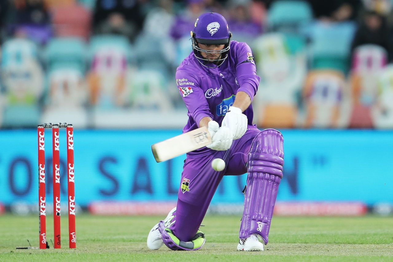 Tim David made his maiden BBL half-century, Hobart Hurricanes vs Sydney Sixers, BBL, Hobart, December 10, 2020