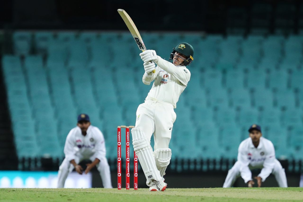 Nic Maddinson brings out the pull, Australia A v Indians, day-night tour match, first day, Sydney, December 11, 2020