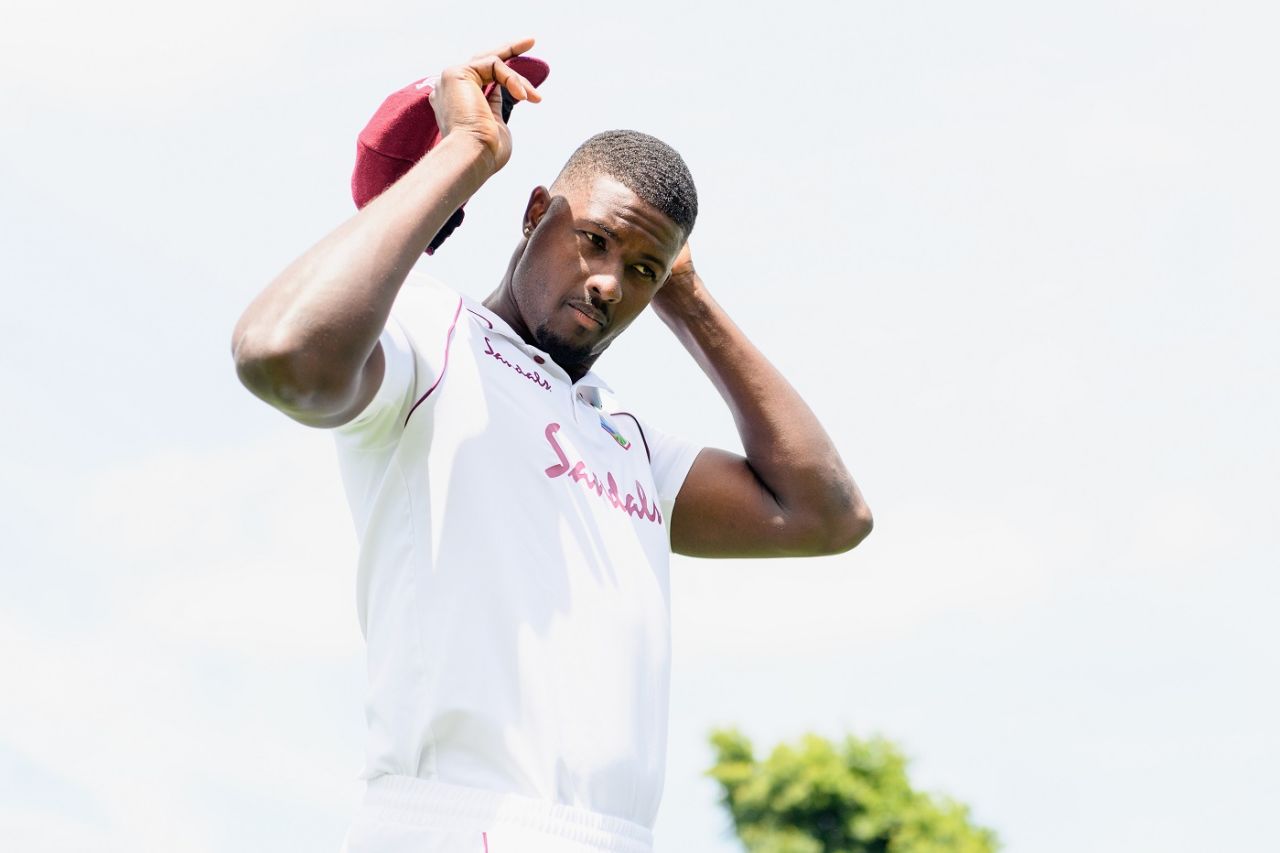 Jason Holder reacts after West Indies lost the first Test, Hamilton, December 6, 2020