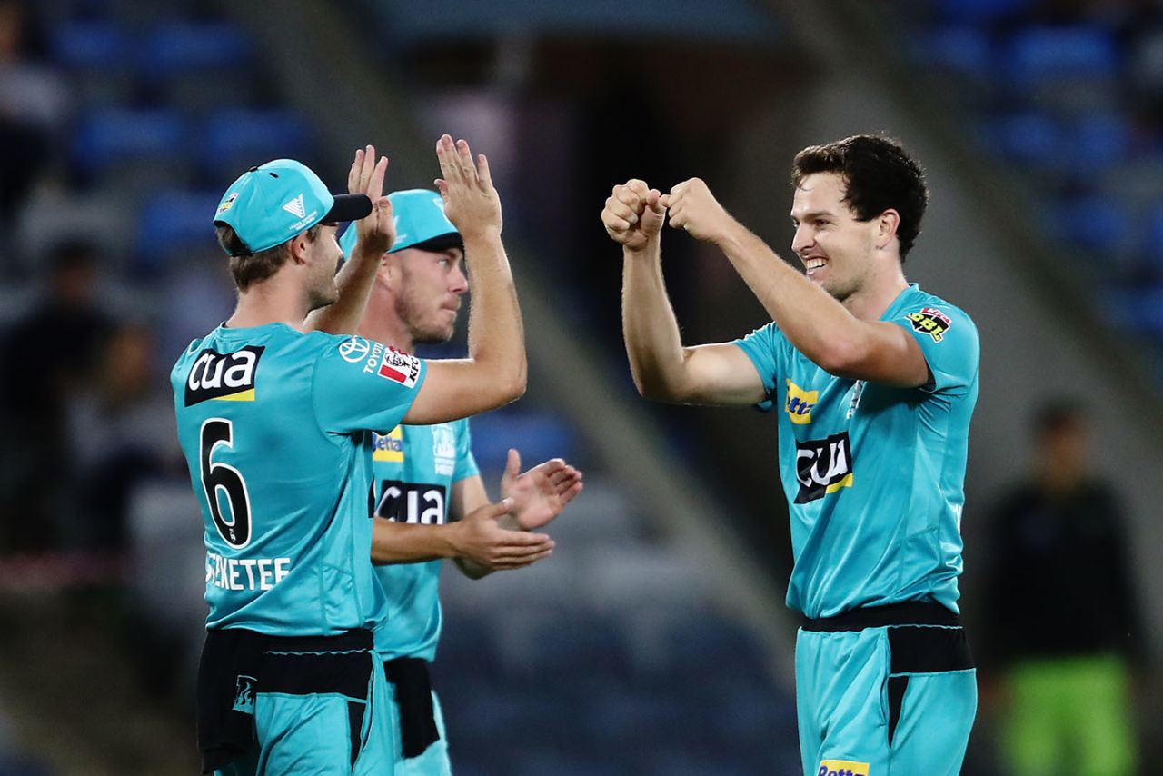 Jack Wildermuth claimed early wickets, Sydney Thunder vs Brisbane Heat, BBL 2020, Canberra, December 14, 2020
