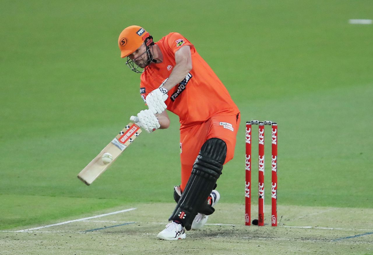 Ashton Turner launched five sixes in his innings, Perth Scorchers v Melbourne Stars, BBL, Launceston, December 16, 2020