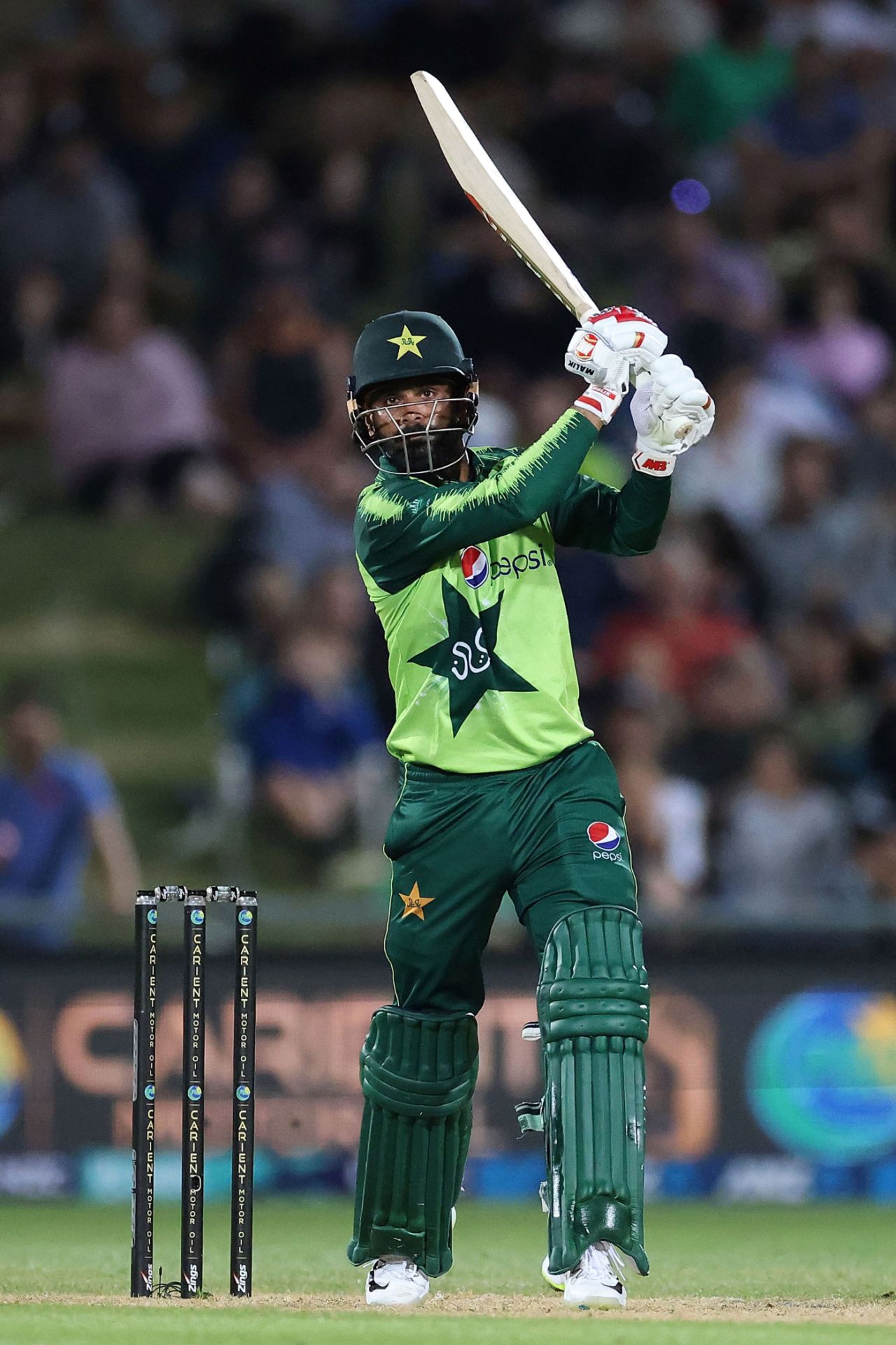Mohammad Hafeez: in the swing of things, New Zealand vs Pakistan, 3rd T20I, Napier, December 22, 2020