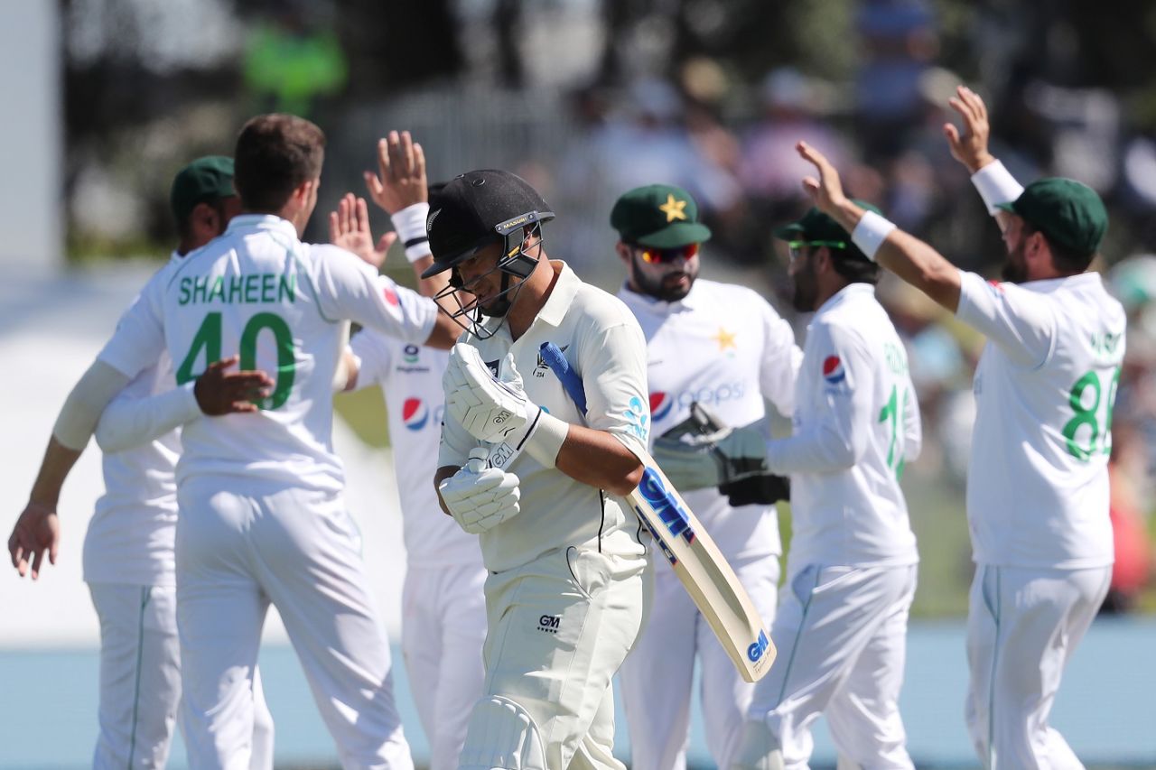 Ross Taylor fell to Shaheen Shah Afridi, New Zealand vs Pakistan, 1st Test, Mount Maunganui, 1st day, December 26, 2020