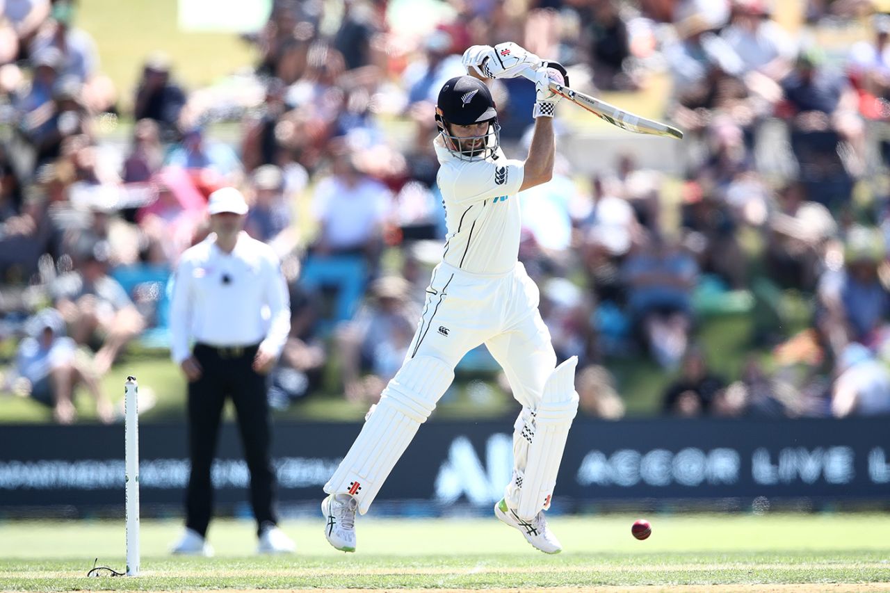 Kane Williamson batted through to stumps and was unbeaten on 94, New Zealand vs Pakistan, 1st Test, Mount Maunganui, 1st day, December 26, 2020