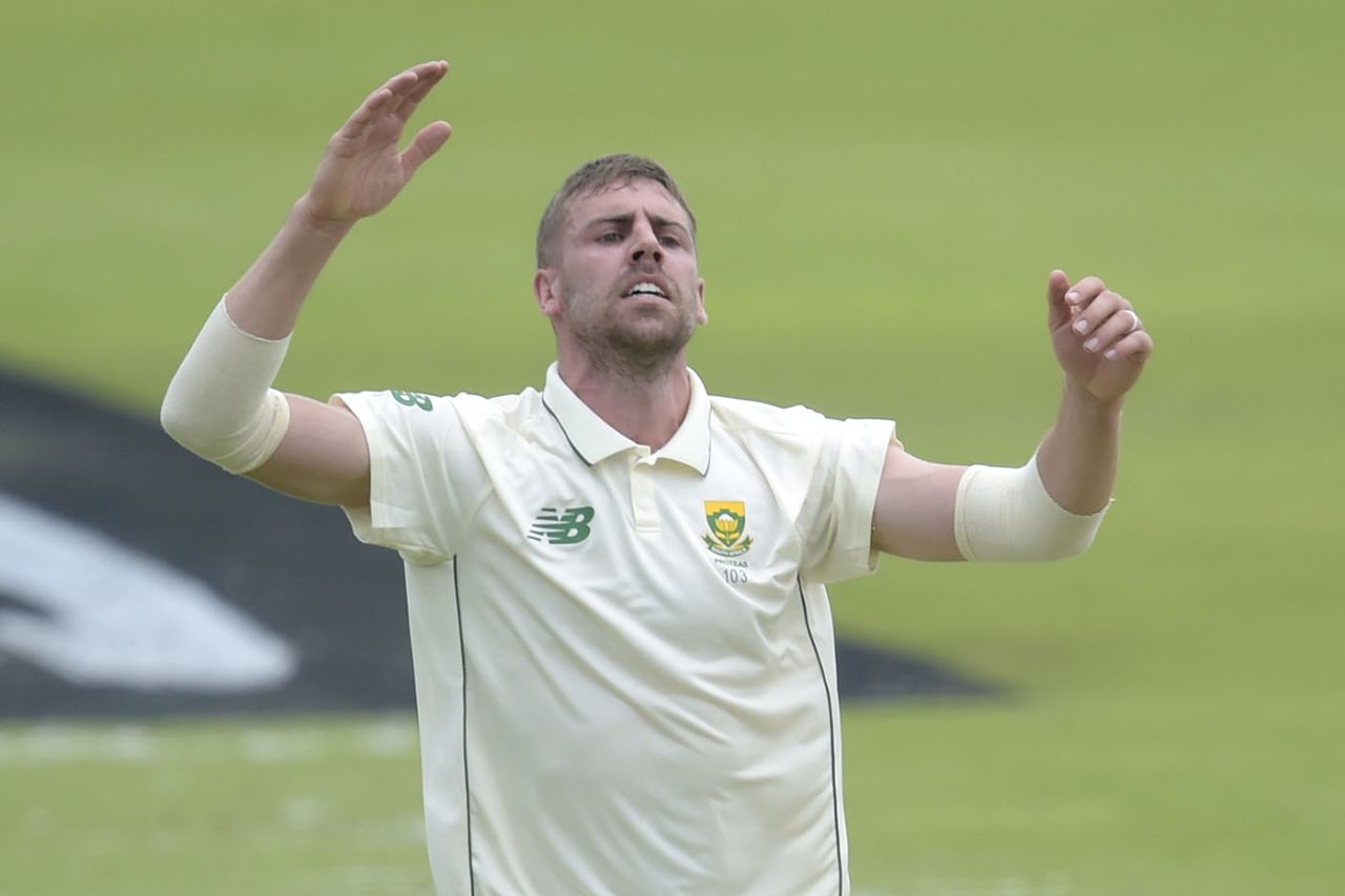 Anrich Nortje hit high speeds but with little reward, South Africa v Sri Lanka, 1st Test, Centurion, December 26, 2020