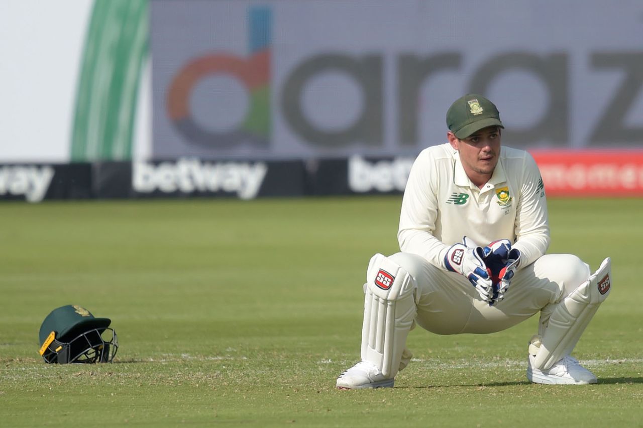 It was a difficult first day as Test captain for Quinton de Kock, South Africa v Sri Lanka, 1st Test, Centurion, December 26, 2020