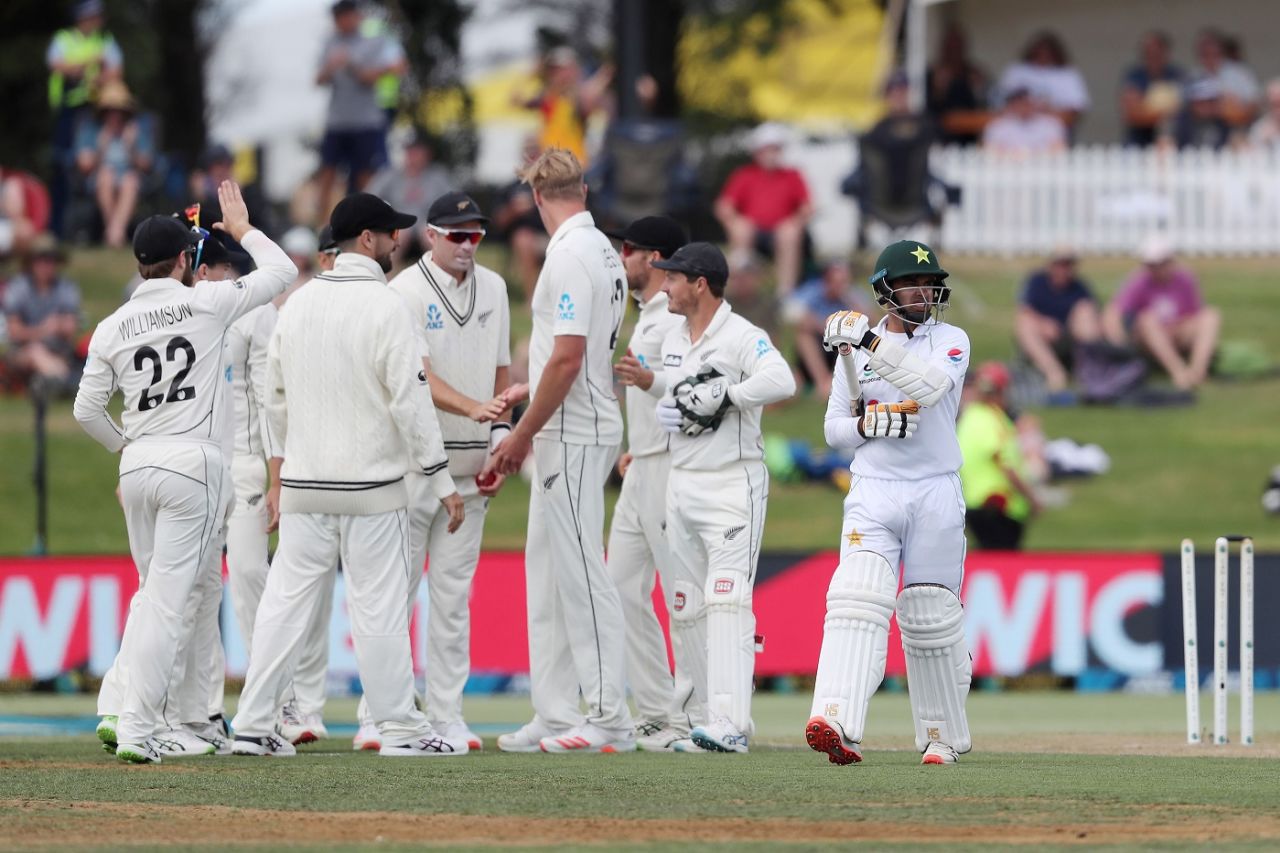 Kyle Jamieson picked up the wicket of Abid Ali, New Zealand vs Pakistan, 1st Test, Bay Oval, Day 3, December 28 2020
