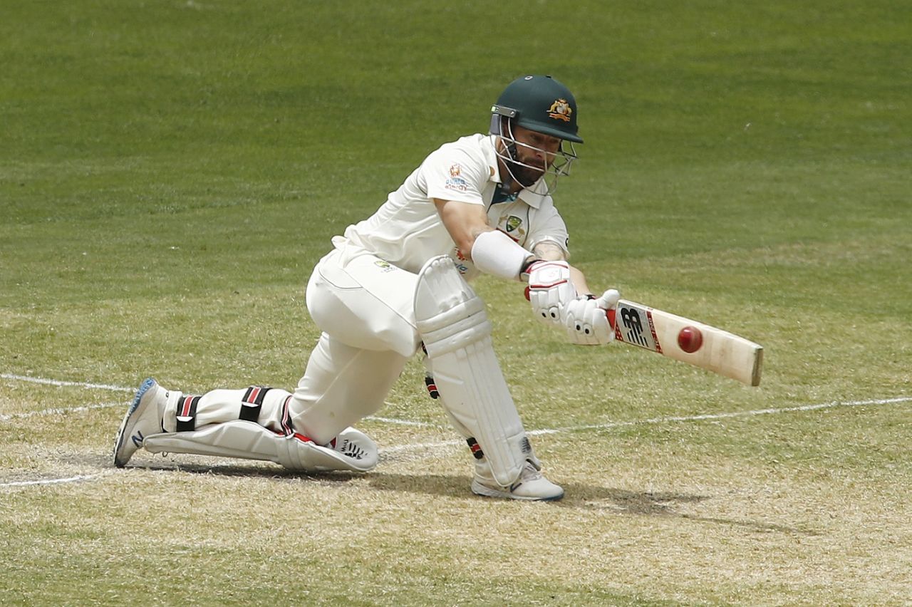 Matthew Wade plays a sweep, Australia vs India, 2nd Test, Melbourne, 3rd day, December 28, 2020