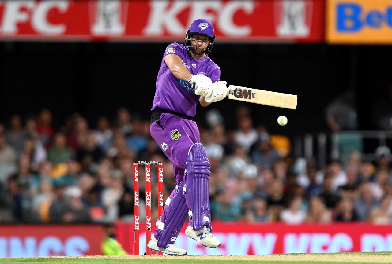 Dawid Malan shapes to pull, Brisbane Heat vs Hobart Hurricanes, BBL 2020-21, Brisbane, December 27, 2020