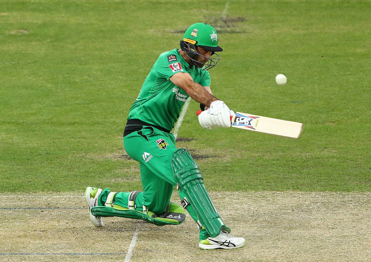 Glenn Maxwell looked to have put the Stars on course for victory, Hobart Hurricanes vs Melbourne Stars, Blundstone Arena, BBL 2020-21, January 2, 2021