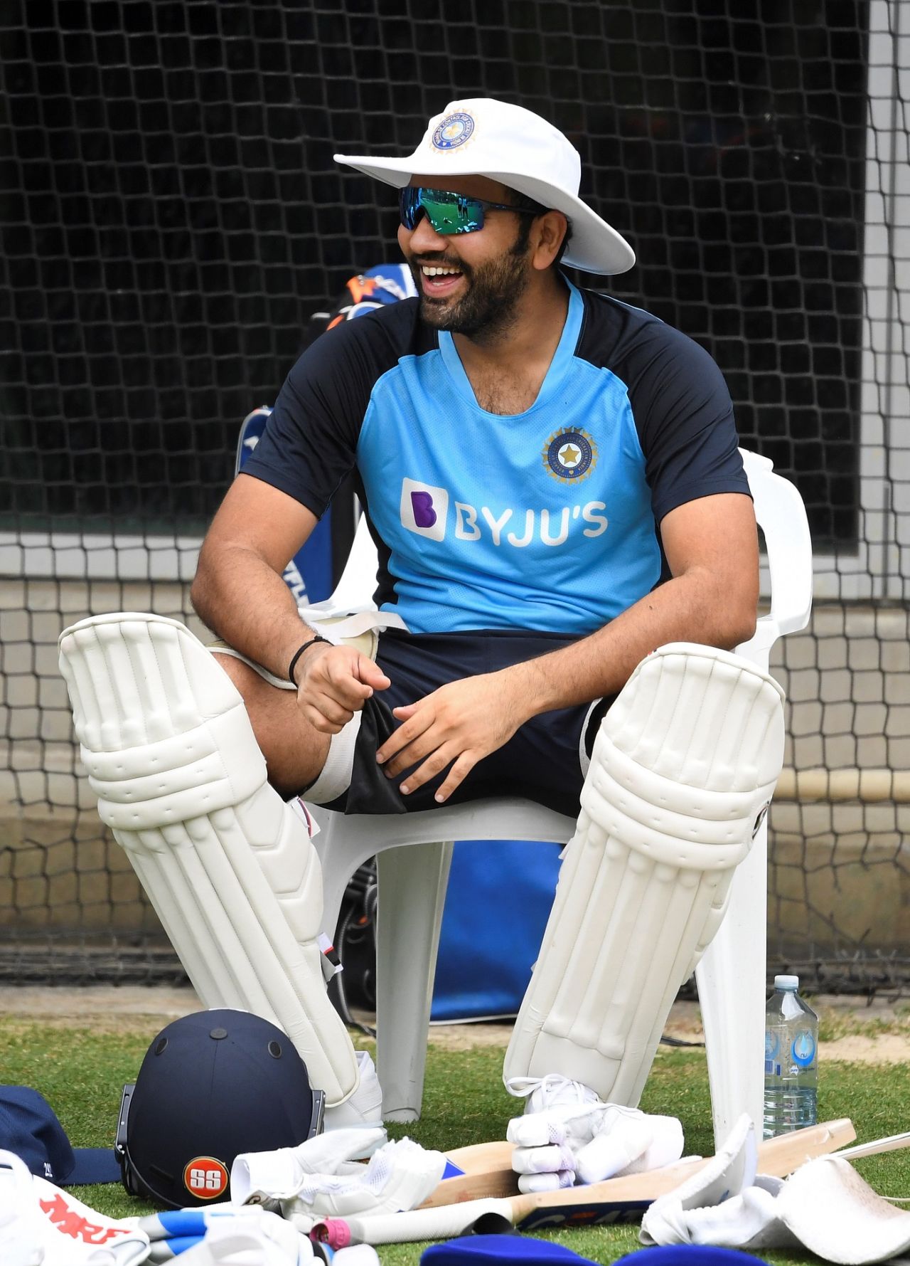Rohit Sharma finds a reason to smile during training, January 2, 2021
