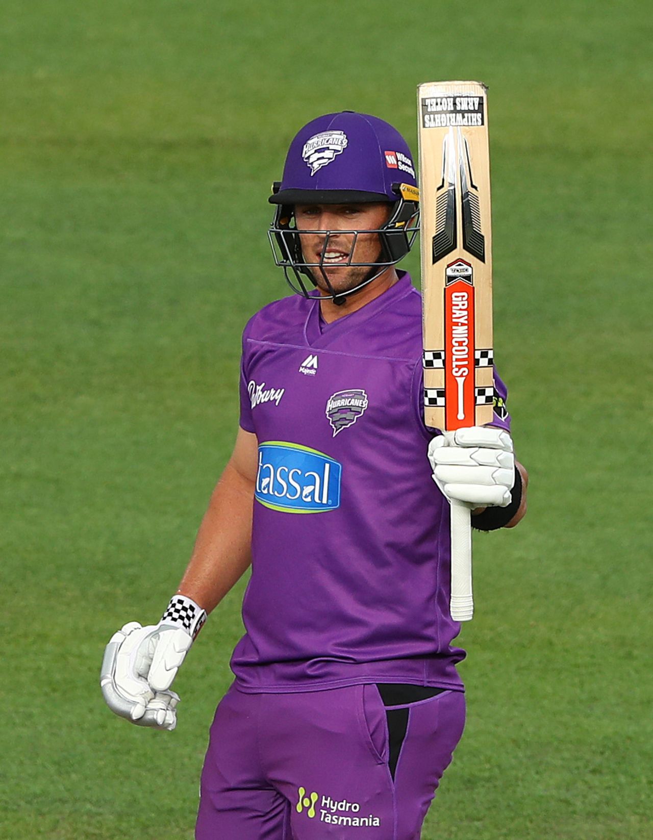 Ben McDermott began slowly, but surged powerfully as his innings progressed, Hobart Hurricanes vs Melbourne Stars, BBL 2020-21, Hobart, January 4, 2021