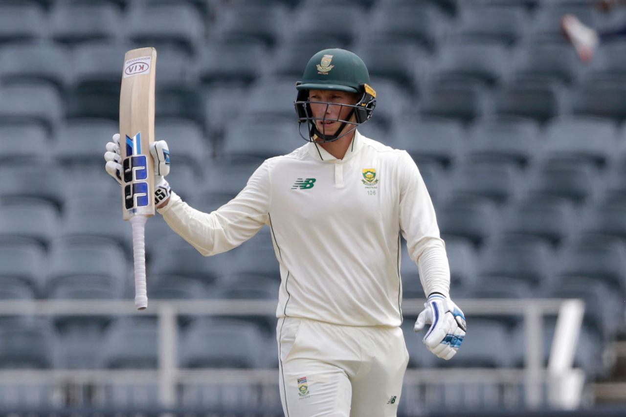 Rassie van der Dussen brings up his half-century, South Africa vs Sri Lanka, 2nd Test, 2nd day, Johannesburg, January 4, 2021