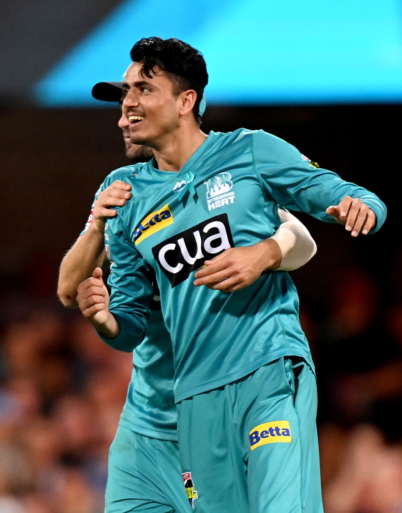 Mujeeb ur Rahman had a brilliant day in the field with two wickets, two catches, and a run-out, Brisbane Heat vs Sydney Thunder, Big Bash League, January 4, 2020