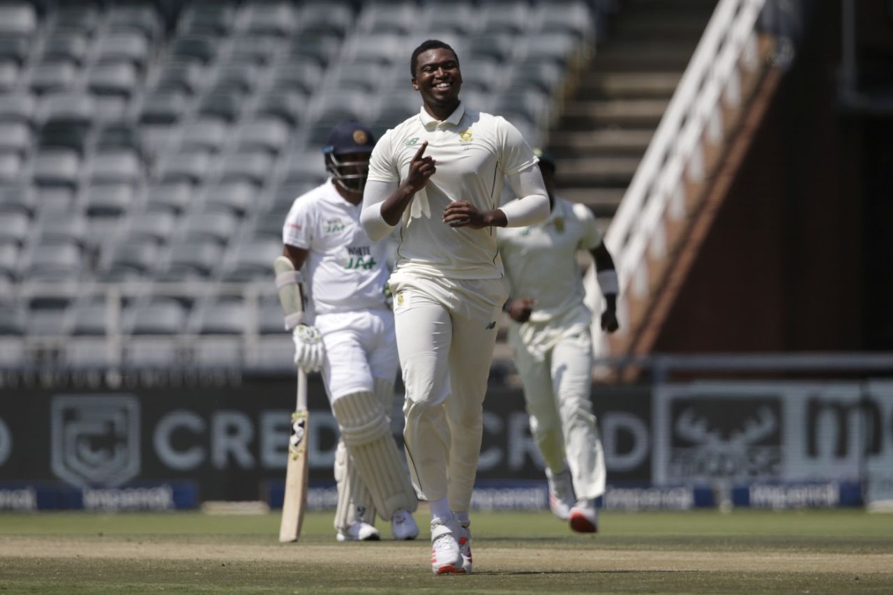 Lungi Ngidi claimed the first wicket to fall, South Africa vs Sri Lanka, 2nd Test, 2nd day, Johannesburg, January 4, 2021