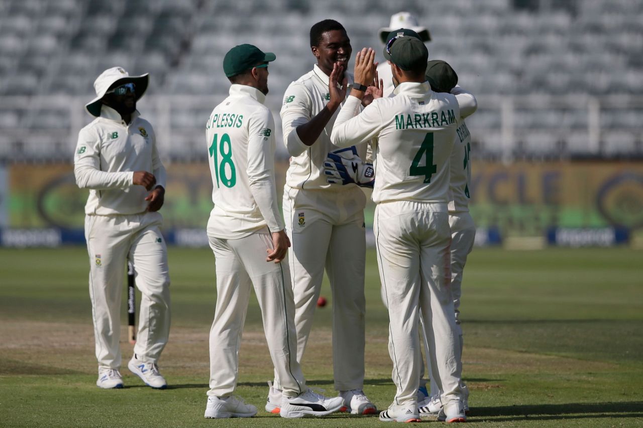 Lungi Ngidi broke a stubborn second-wicket stand, South Africa vs Sri Lanka, 2nd Test, 2nd day, Johannesburg, January 4, 2021