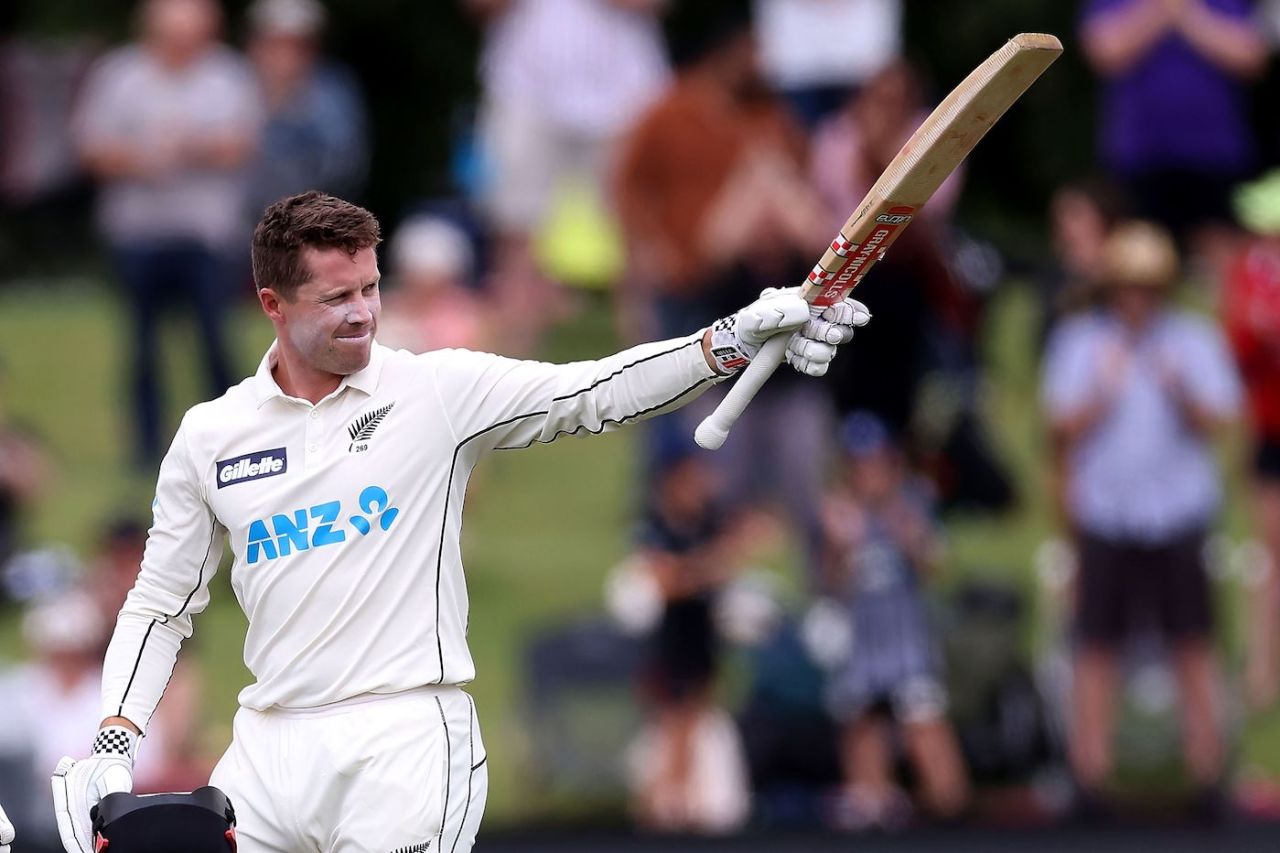 Henry Nicholls brought up his century in the first session, New Zealand v Pakistan, 2nd Test, Christchurch, 3rd day, January 5, 2021