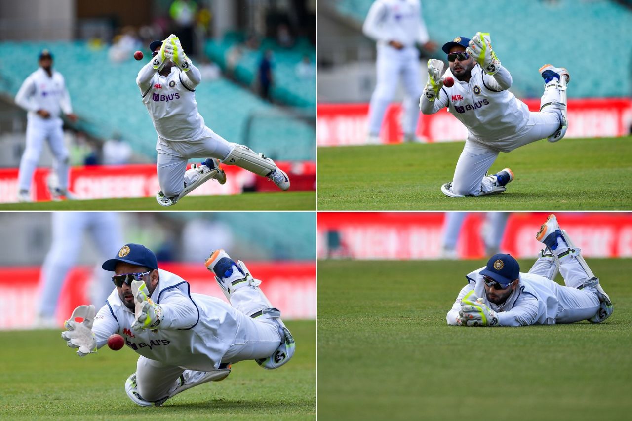 How Rishabh Pant's second drop of the day played out, Australia vs India, 3rd Test, Sydney, 1st day, January 7, 2021