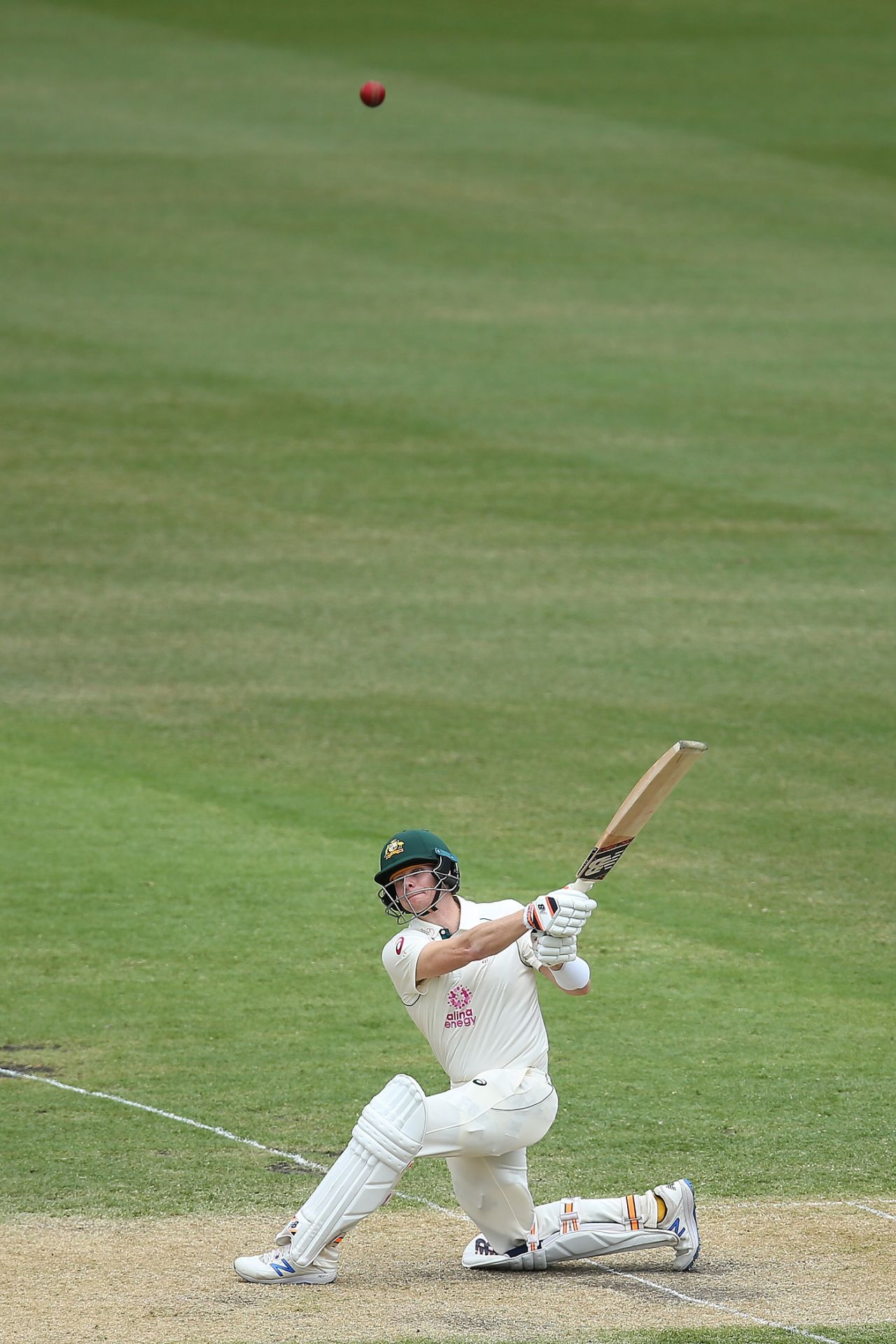 Steven Smith plays a slog sweep, Australia vs India, 3rd Test, Sydney, 2nd day, January 8, 2021