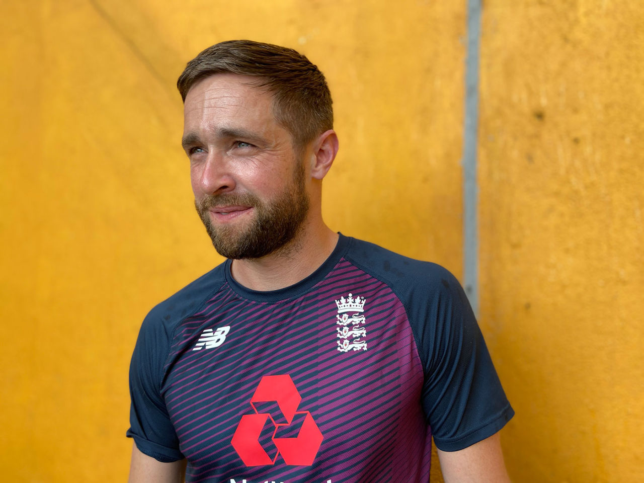 Chris Woakes pictured during practice at Galle, January 12, 2021