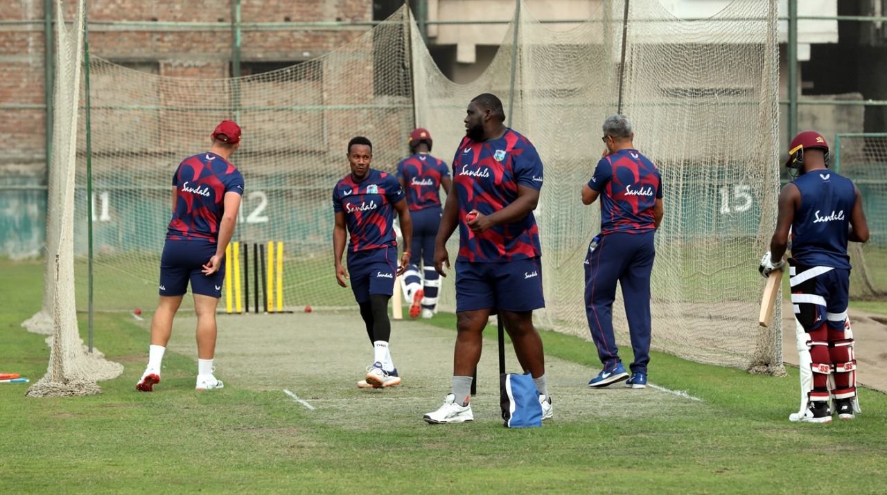 West Indies players train ahead of the sides' first match next week, Bangladesh vs West Indies, Dhaka, January 14, 2021





