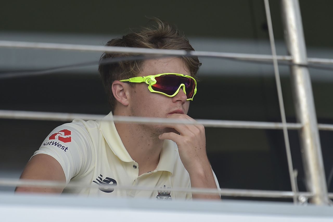 Sam Curran had a long wait with his pads on, Sri Lanka v England, 1st Test, Galle, 2nd day, January 15, 2021