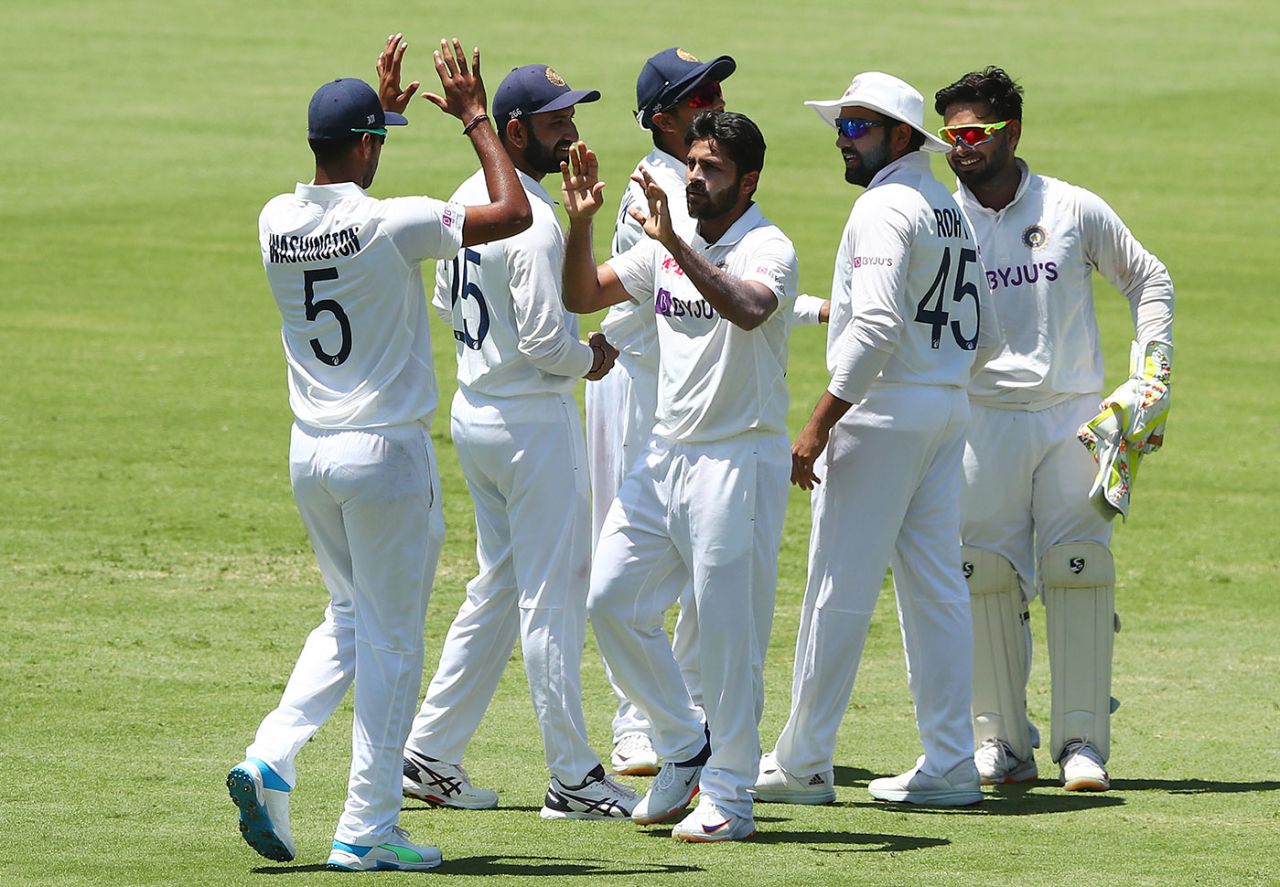 Shardul Thakur provided India with the breakthrough on the second morning, Australia vs India, 4th Test, Brisbane, 2nd day, January 16, 2021