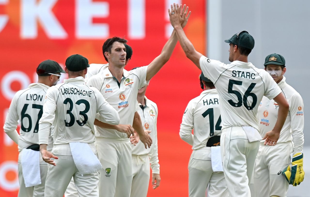 Australia had cause to celebrate early in the first innings, Australia vs India, 4th Test, Brisbane, 2nd day, January 16, 2021