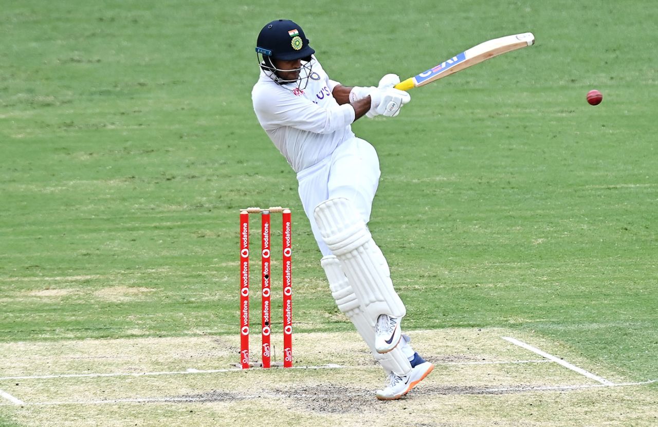 Mayank Agarwal pulls a short delivery, Australia vs India, 4th Test, Brisbane, 3rd day, January 17, 2021