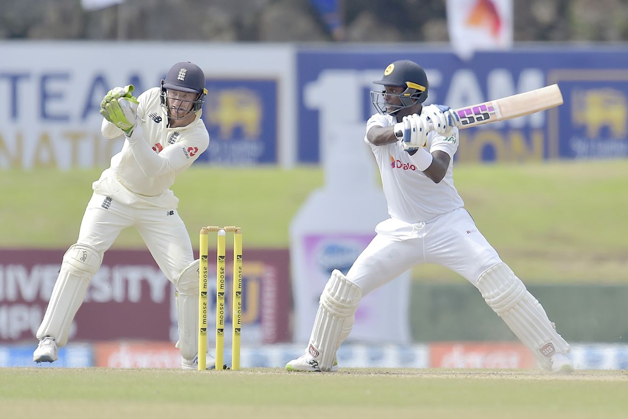 Angelo Mathews was happy to accumulate steadily, Sri Lanka v England, 1st Test, Galle, 4th day, January 17, 2021